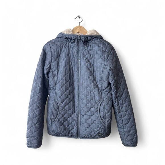 Rip Curl Anti-Series Women's Faux Fur Lined Hooded Jacket - Gray - Size Small - Picture 6 of 6